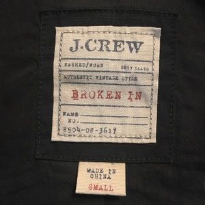Mens JCREW black jacket size Small